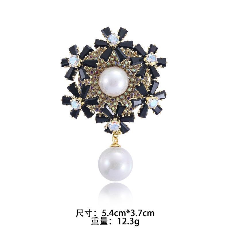 Eco-friendly crystal brooch pin