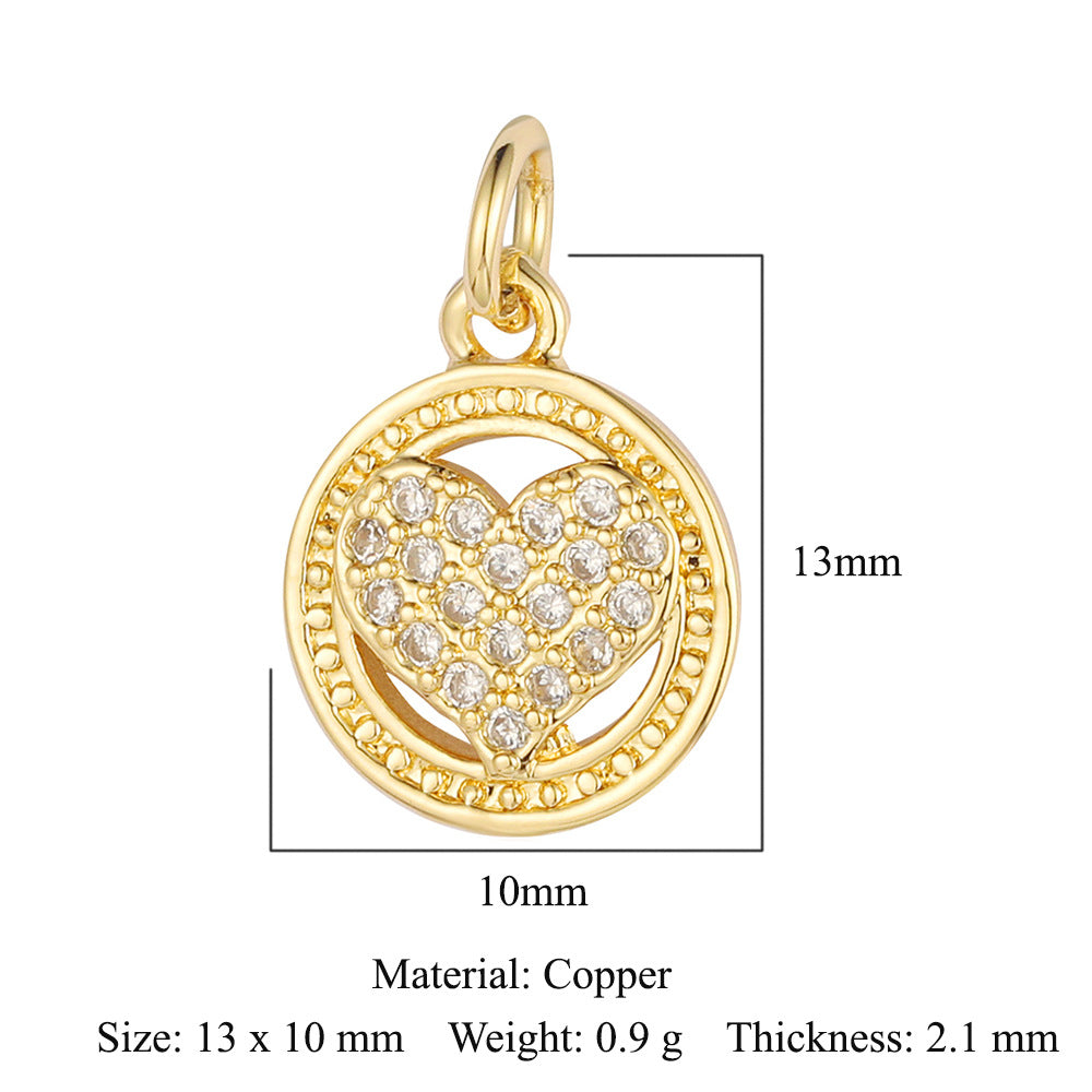 Zircon Sun Star Moon Bee Butterfly Pendant