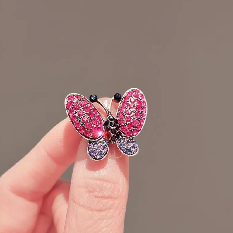 Rose Butterfly Brooch