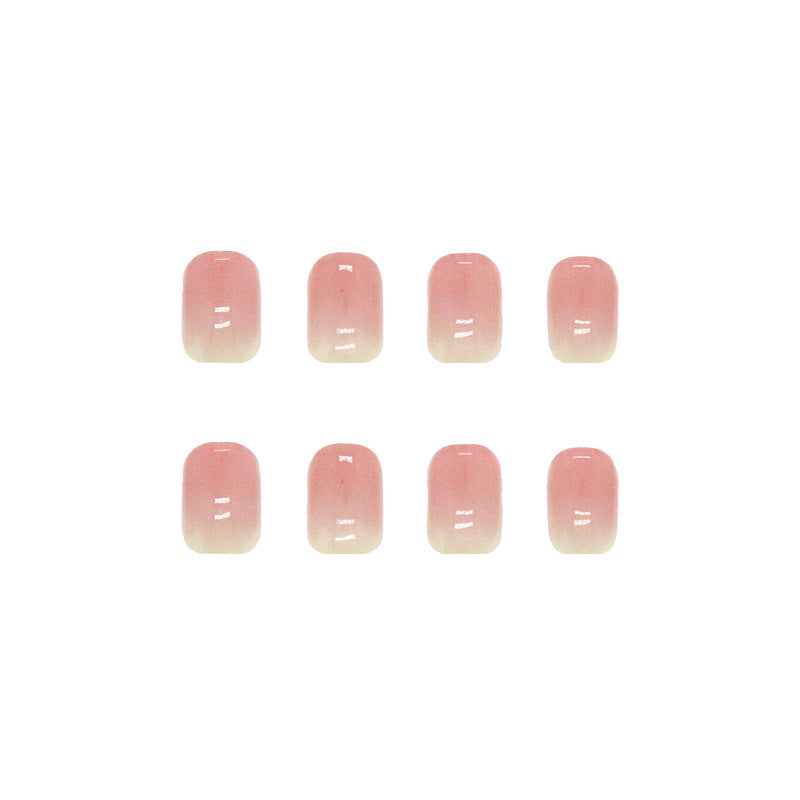 Natural Minimalist Short Gradient Wearable Nails