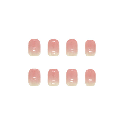 Natural Minimalist Short Gradient Wearable Nails