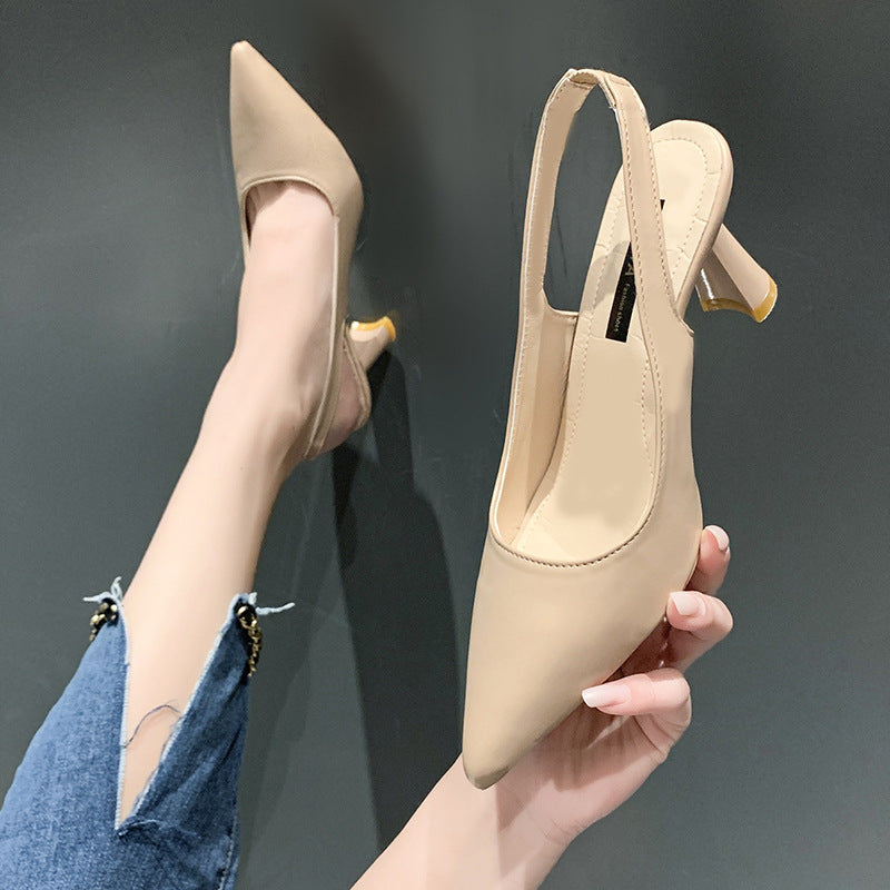 Pointed high heels women fashion