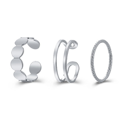 C-shaped ring set 3 pieces