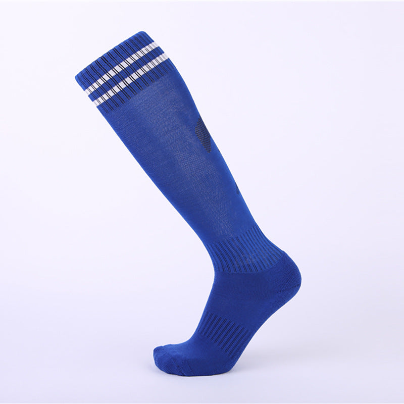 Two-Stripe Long Soccer Socks Thick Cushion