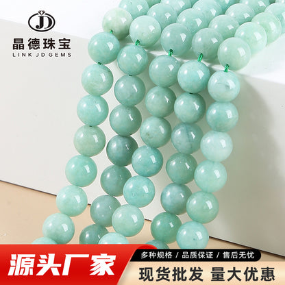 Myanmar jade loose beads DIY jewelry accessories