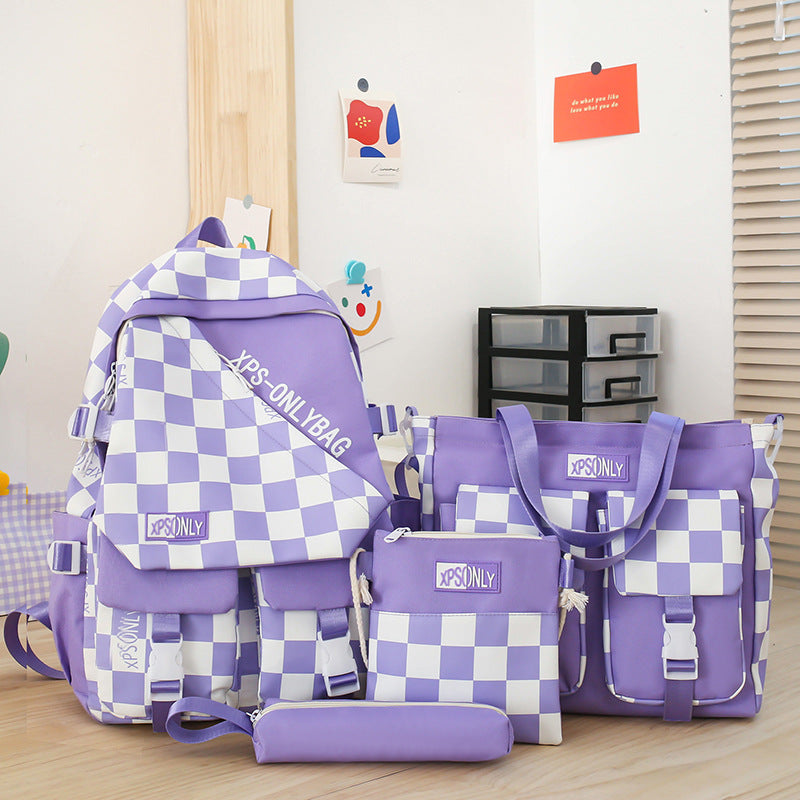 Handbag backpack bag 4 piece set school bag