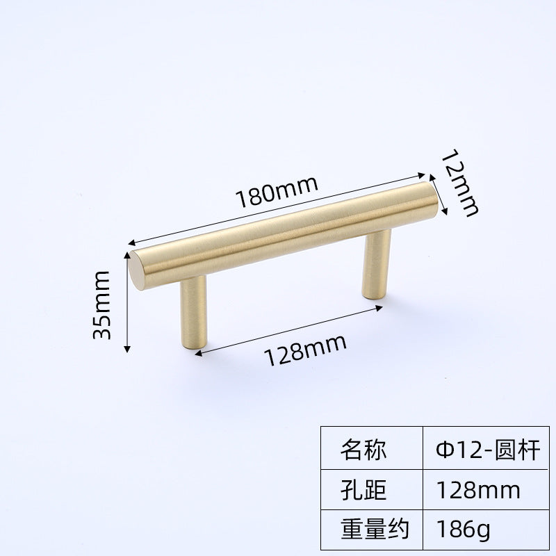 Drawer handle Brass long handle