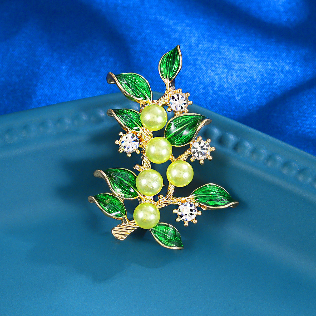 New Enamel Fruit Brooch