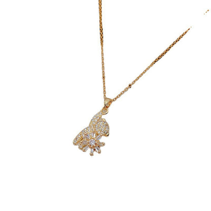 Star Picking Bear Necklace