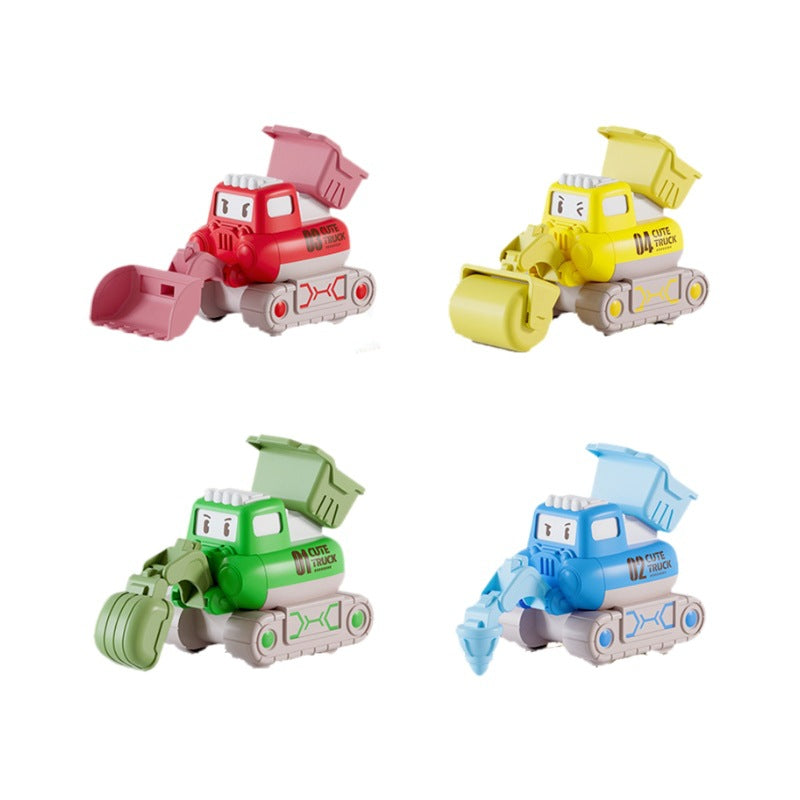 Cartoon Eng. Vehicle Press Toy