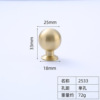 New Chinese cabinet door brass handle