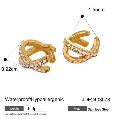 Cross-point drill ear clip