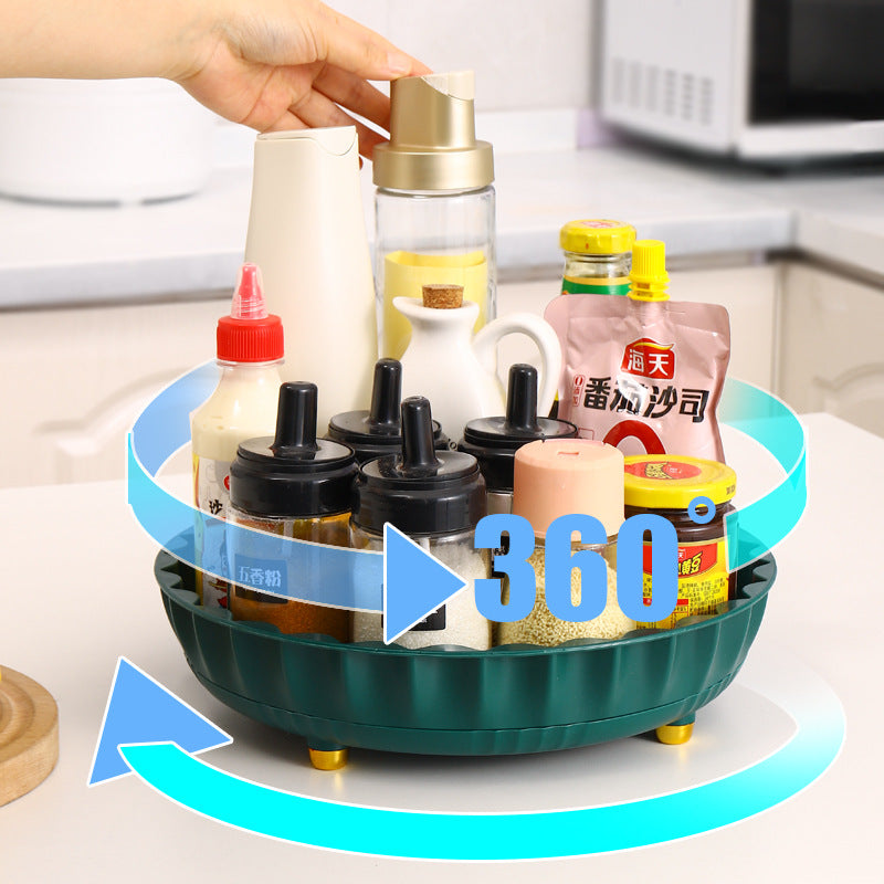 Rotating kitchen organizer