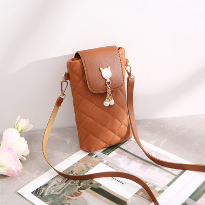 Embroidered mobile phone bag Korean version trend