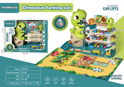 Dinosaur Mountain Track Car Adventure Parking Toy for Boys 3-4