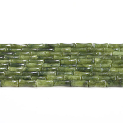 5 * 12Mm natural olivine bamboo beads loose beads