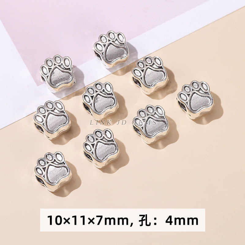 Tibetan silver alloy cat claw spacer beads