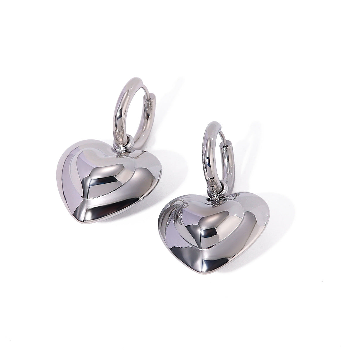 16k gold heart earrings