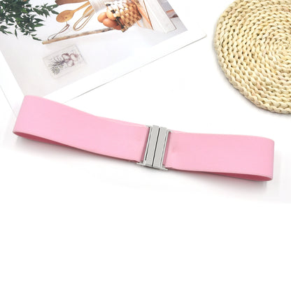 Wide waist seal elastic belt fashion