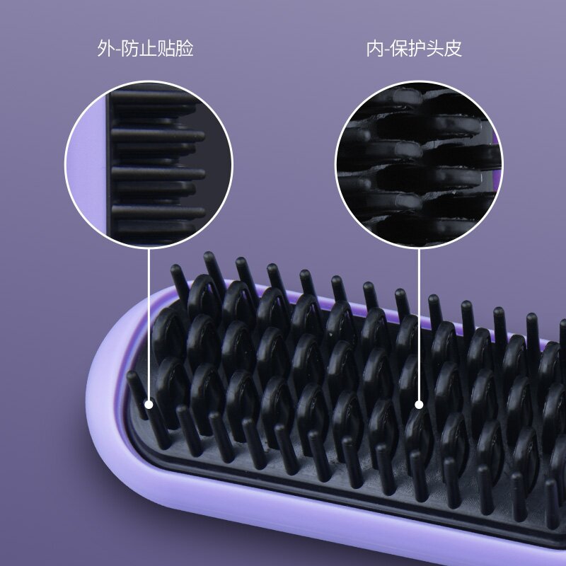 Rechargeable straight hair comb portable