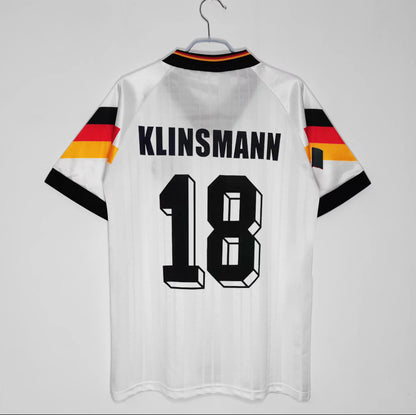 1992 Germany Klinsmann 18 Matthaus 10 Home Away Retro Jersey