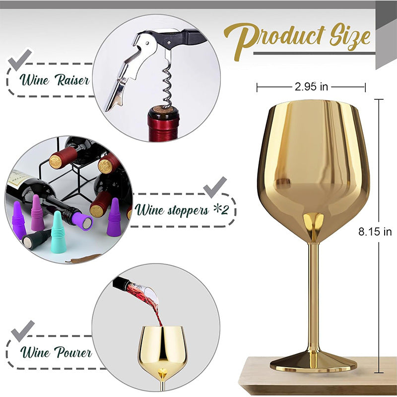 High value red wine goblet