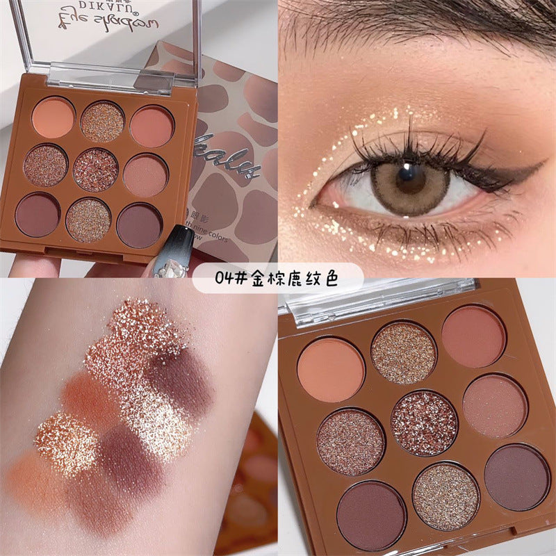 Nine-Color Heart Eyeshadow Palette