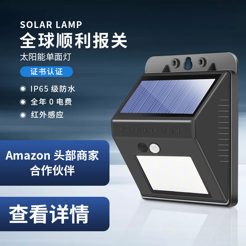 Solar 20-LED Motion Sensor Wall Light