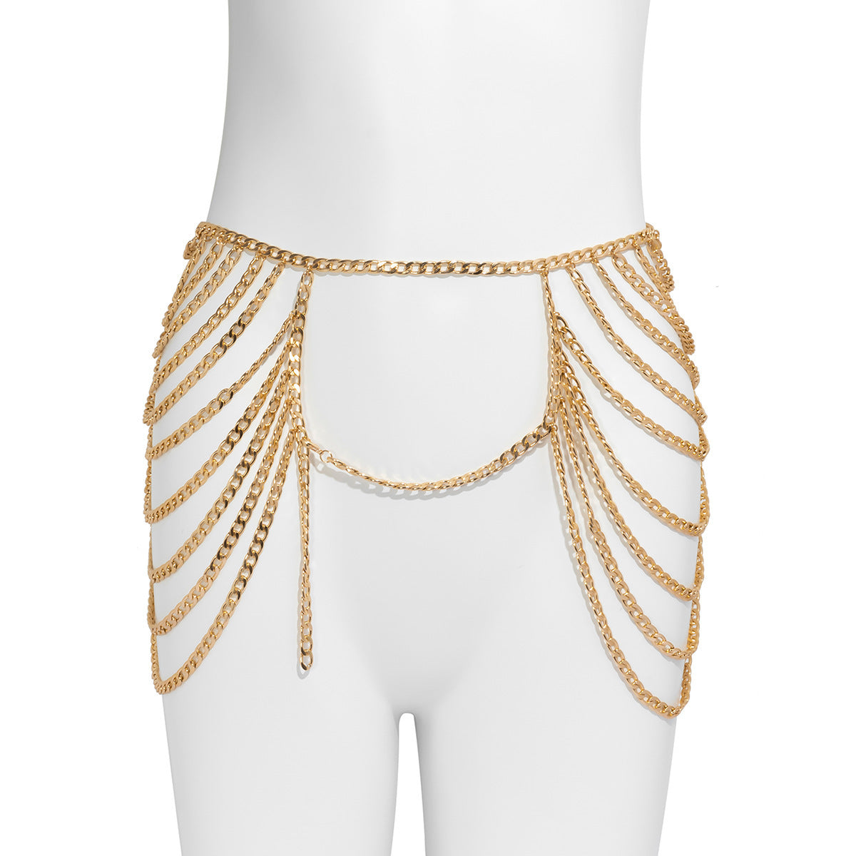 Geometric Metal Chain Body Chain