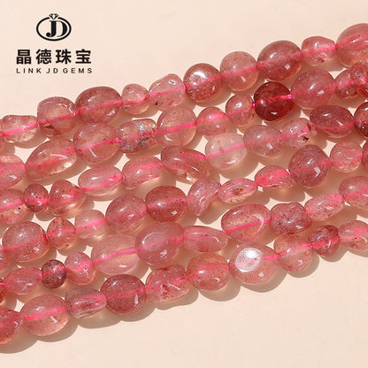 6-8Mm natural strawberry crystal conformal loose beads