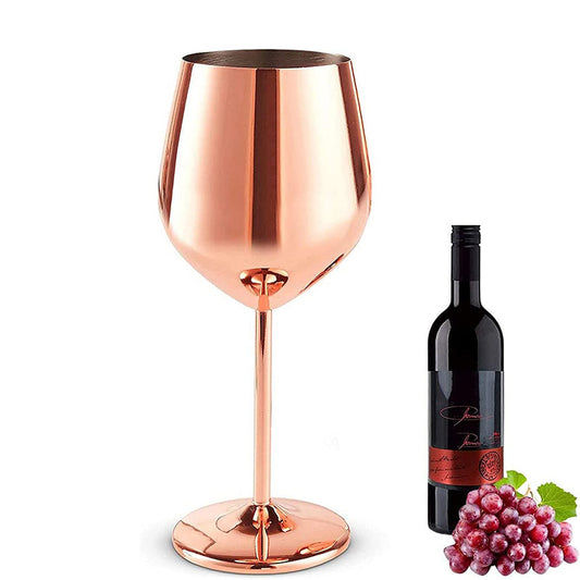 Stainless steel 304 tall wine glass