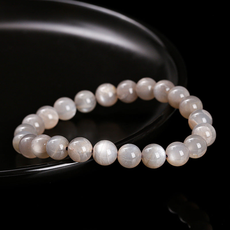 3A natural milk tea moonstone bracelet.