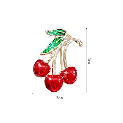 Little Red Cherry Brooch