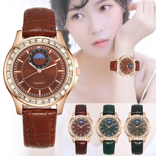 Business Leather Strap Non-Mechanical Watch Fashion Casual