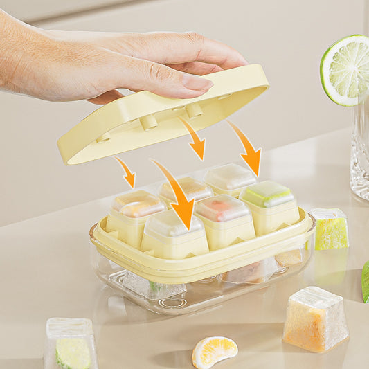 Press Ice Cube Tray Silicone Ice Maker