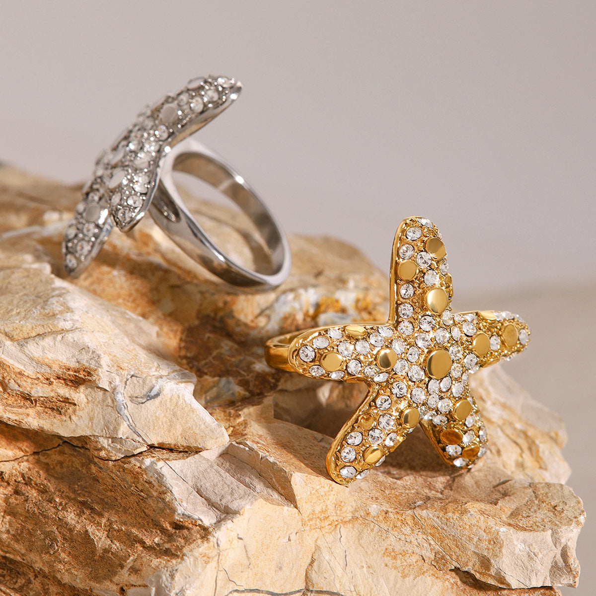 Starfish diamond ring