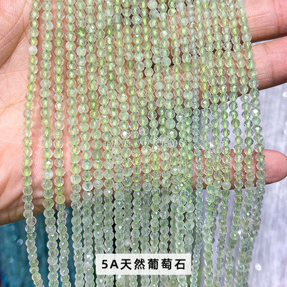 3Mm faceted small beads round beads cut loose beads