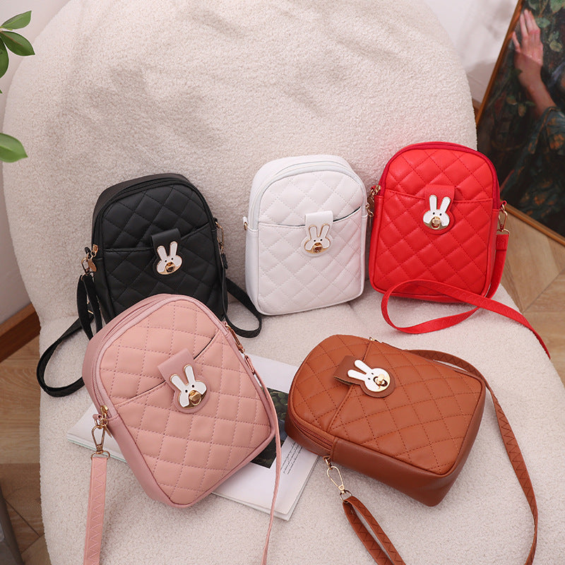 Embroidered mobile phone bag versatile shoulder bag