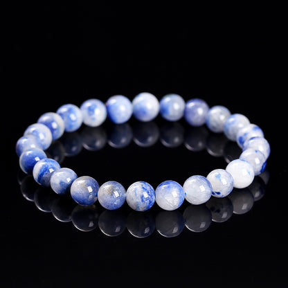 7A natural blue thread stone bracelet.