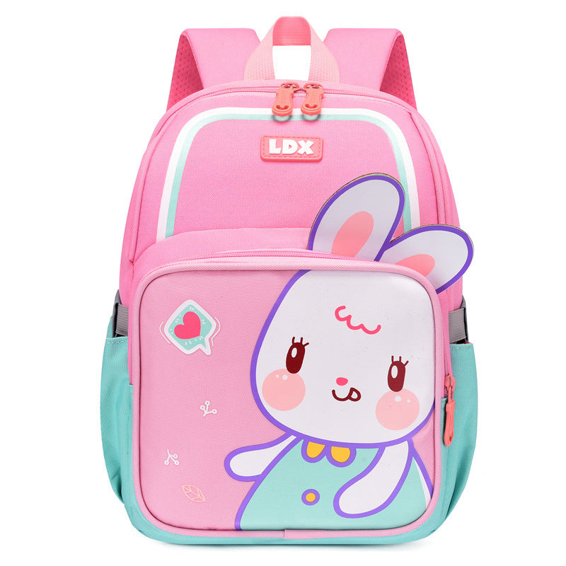 Kindergarten cartoon animal boy and girl baby backpack