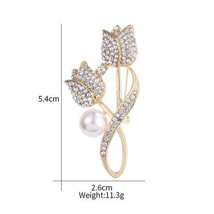 High-end tulip brooch