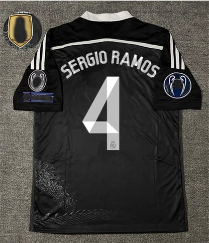 14-15 La Liga Real Madrid Retro Black Away Jersey