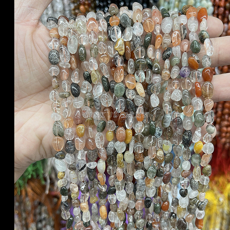 6-8Mm natural color hair crystal with shape beads loose beads