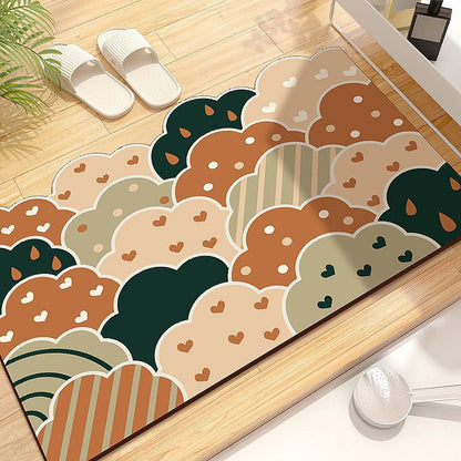 Diatomaceous Earth Non-Slip Mat Bath Door Mat