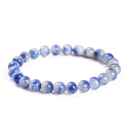 7A natural blue thread stone bracelet.