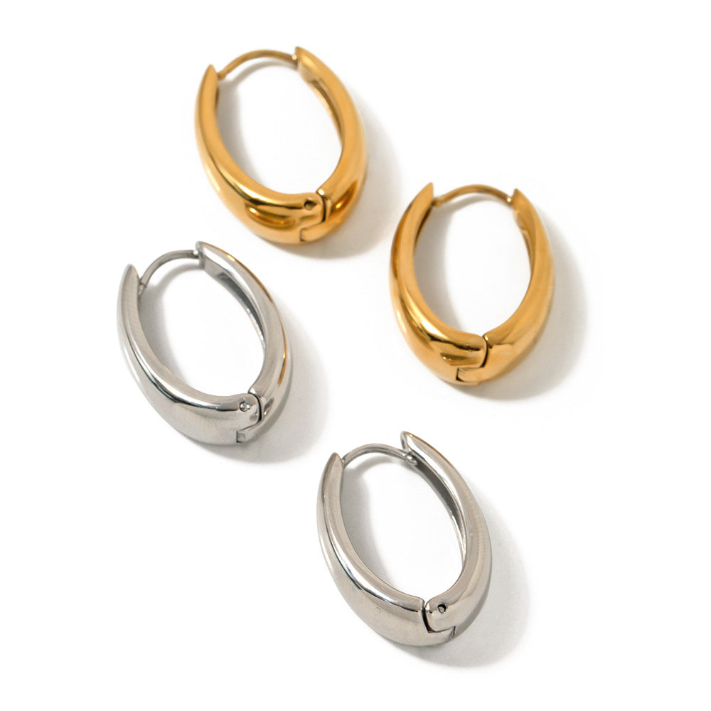 Oval Back Earrings