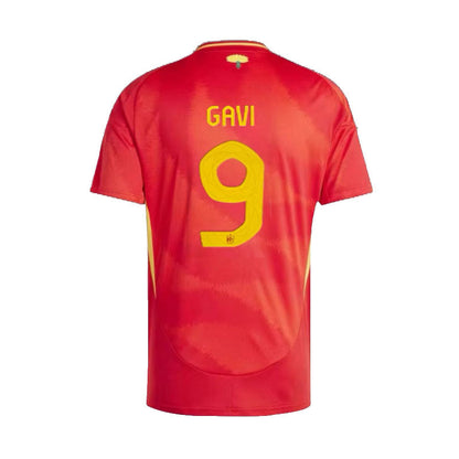 24 Euro Spain Home Away 9 Gavi 7 Morata 26 Pedri Jersey