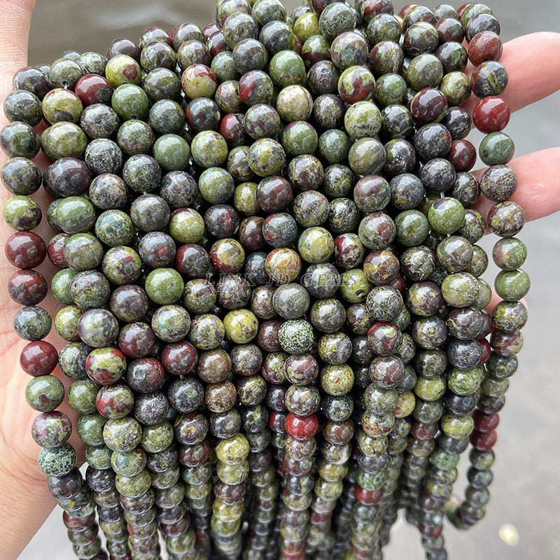 DragonBloodstone Natural DragonBloodstone Round Beads Loose Beads