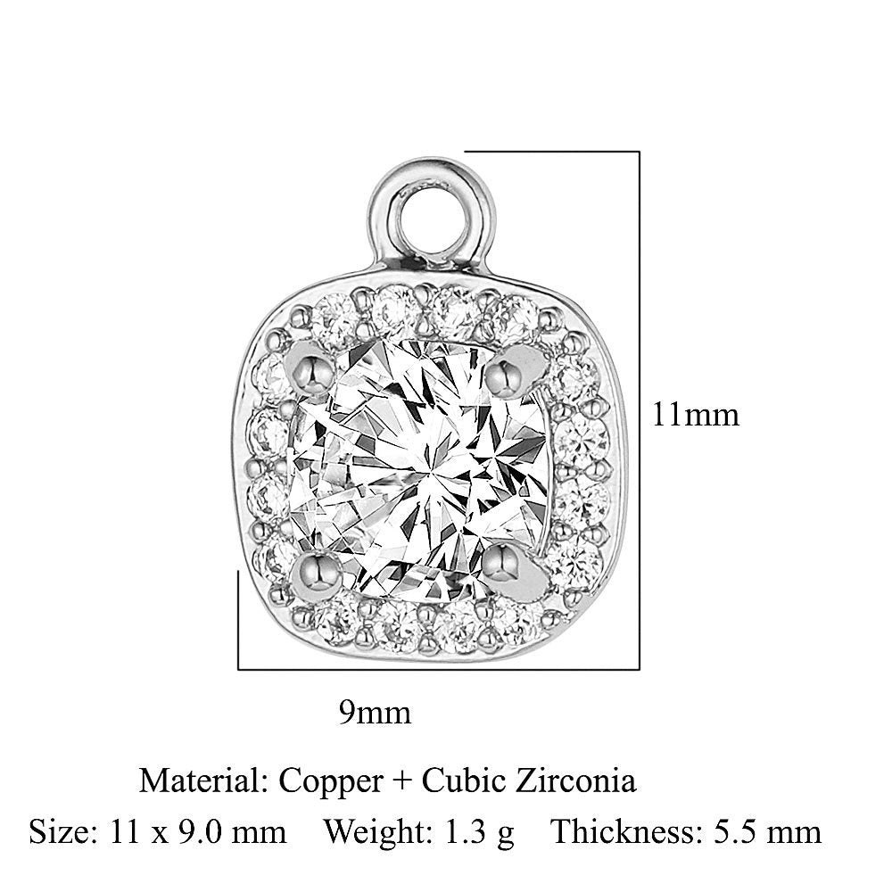 DIY butterfly round copper zircon pendant.