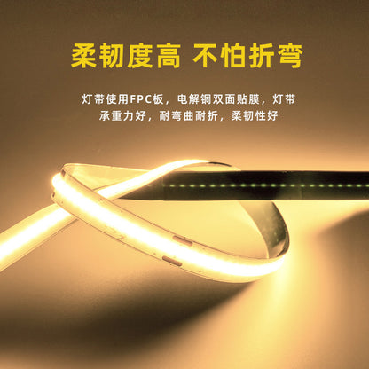 Super bright COB light with led strip low voltage 24V flexible